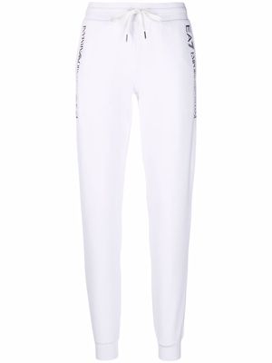 Ea7 Emporio Armani logo-print track pants - White