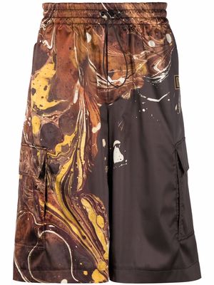 Dolce & Gabbana tie-dye drawstring shorts - Brown
