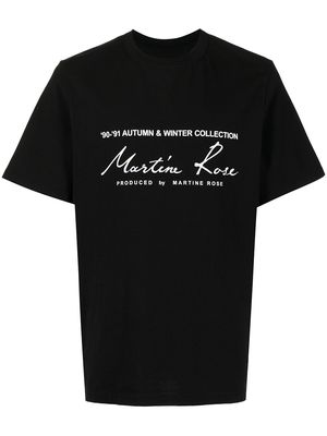 Martine Rose logo-print cotton T-shirt - Black