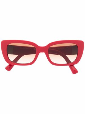 Valentino Eyewear Roman Stud square-frame sunglasses - Red