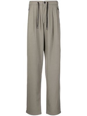 Giorgio Armani drawstring-waist trousers - Green