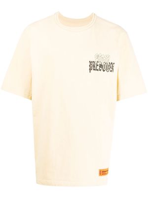 Heron Preston logo-print cotton T-shirt - Yellow