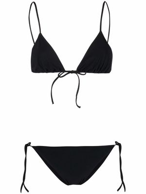 LIDO self-tie mid-rise bikini - Black