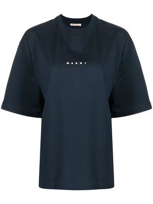 Marni logo-print short-sleeve T-shirt - Blue