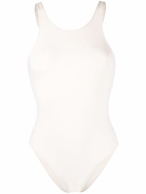 LIDO open-back swimsuit - White