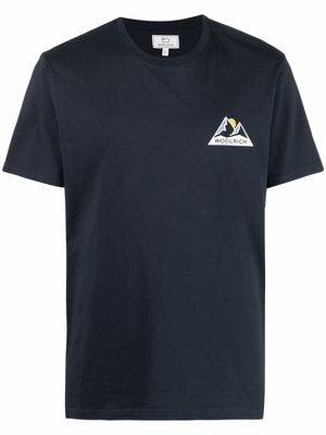 Woolrich logo-print cotton T-Shirt - Blue