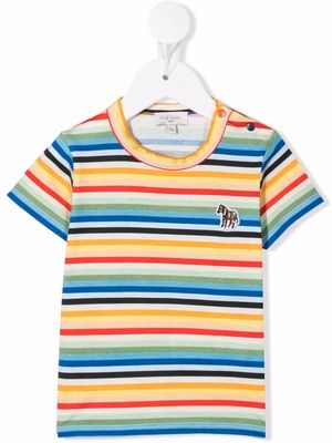 Paul Smith Junior stripe-print T-shirt - Yellow