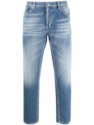 DONDUP stonewashed organic cotton-blend jeans - Blue