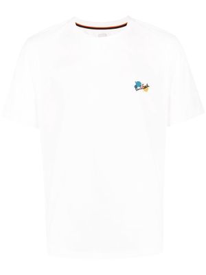 PAUL SMITH embroidered-logo cotton T-Shirt - White
