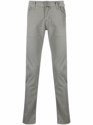 Jacob Cohen low-rise slim-fit trousers - Grey