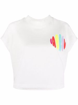 BARROW logo-print cotton T-shirt - White