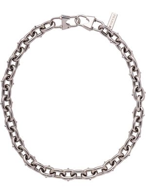 Prada chain necklace with logo - Silver