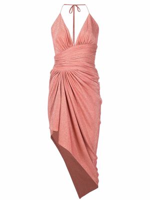 Alexandre Vauthier lurex stretch-jersey asymmetric dress - Pink