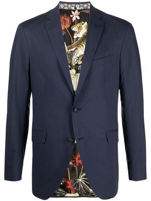 ETRO single-breasted fitted blazer - Blue