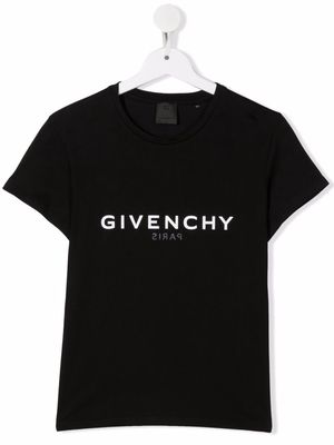 Givenchy Kids logo-print short-sleeve T-shirt - Black