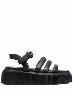 AGL side-buckle strap sandals - Black