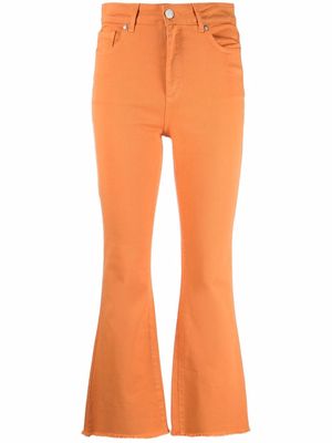 Federica Tosi high-waist flared trousers - Orange