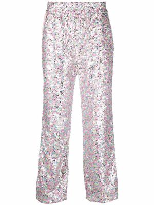 Gcds sequin-embellished trousers - Silver