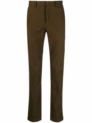 Theory mid-rise slim-fit chinos - Green