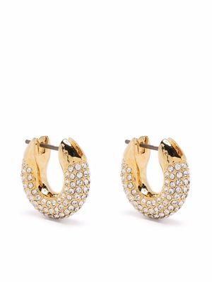 Swarovski Dextera crystal-embellished hoop earrings - Gold