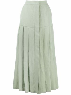 Fabiana Filippi high-waisted flared maxi skirt - Green