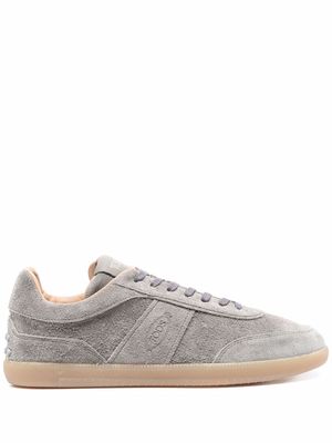 Tod's panelled lace-up sneakers - Grey