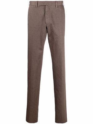 Ermenegildo Zegna tailored slim trousers - Brown