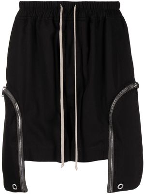 Rick Owens Bauhaus Boxers zip-pocket shorts - Black