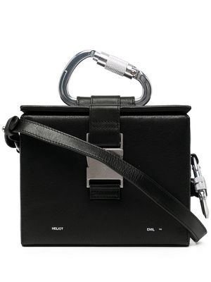 HELIOT EMIL carabiner-detail box bag - Black