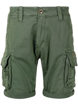 Alpha Industries logo-embroidered cargo shorts - Green