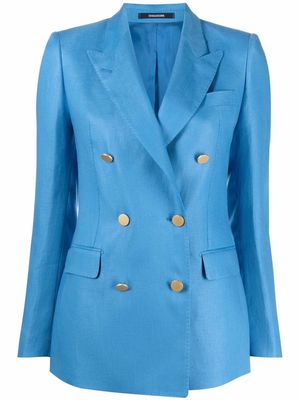 Tagliatore double-breasted blazer jacket - Blue