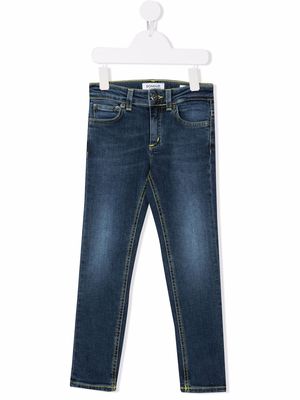 DONDUP KIDS mid-rise slim-cut jeans - Blue