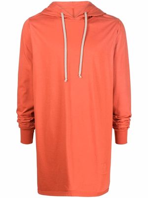 Rick Owens DRKSHDW organic cotton hoodie - Orange