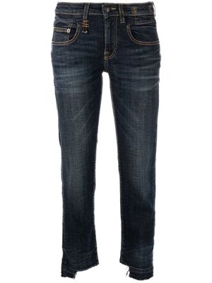 R13 Boy straight-leg step-hem jeans - Blue