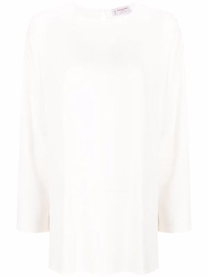 Alberto Biani draped-style blouse - White