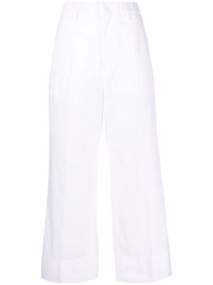 Nº21 straight-leg cotton trousers - White