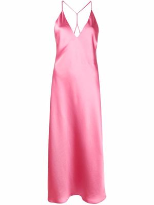 Blanca Vita V-neck stappy dress - Pink