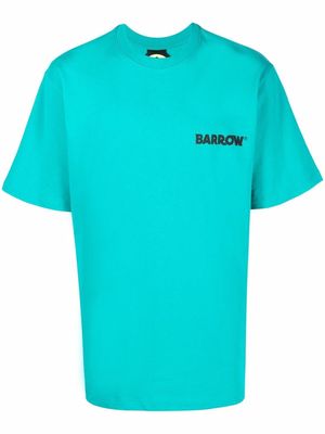 BARROW logo-print short-sleeved T-shirt - Blue