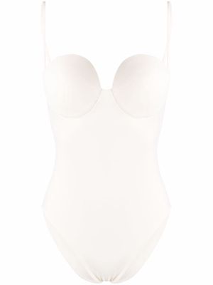Magda Butrym sweetheart-neck swimsuit - White