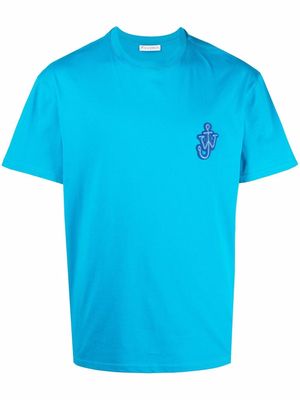 JW Anderson logo-patch T-shirt - Blue