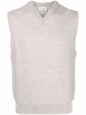 Lemaire knitted V-neck sleeveless vest - Neutrals