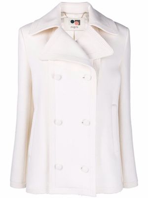 Ports 1961 virgin wool-cashmere double-breasted coat - White
