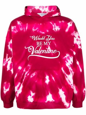Balenciaga Valentine tie-dye pullover hoodie - Pink