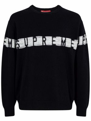 Supreme inside out logo jumper - Black