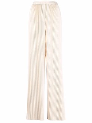 Fabiana Filippi plissé-detail straight trousers - Neutrals