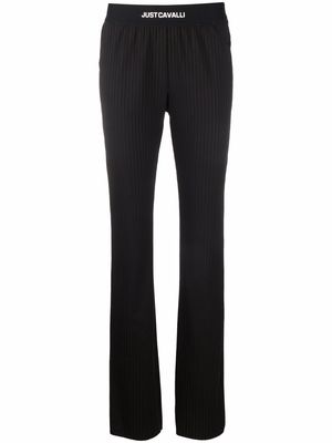 Just Cavalli ribbed stretch-trousers - Black