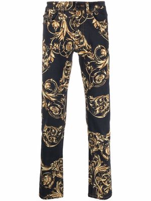 Versace Jeans Couture Regalia Baroque printed jeans - Black
