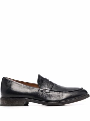 MOMA penny-slot leather loafers - Black