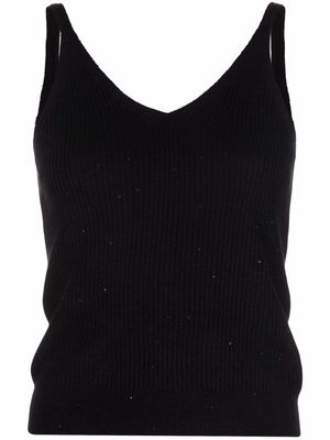 Max & Moi sleeveless knitted top - Black