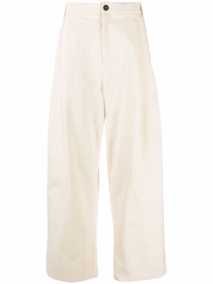 Studio Nicholson Sorte wide-leg pleated trousers - Neutrals